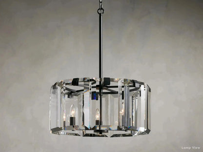 Amaya Thick Crystal Round Chandelier