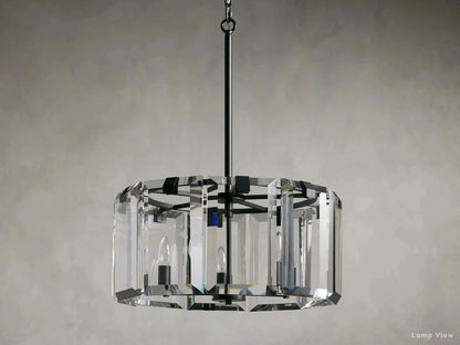 Amaya Thick Crystal Round Chandelier