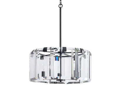 Amaya Thick Crystal Round Chandelier