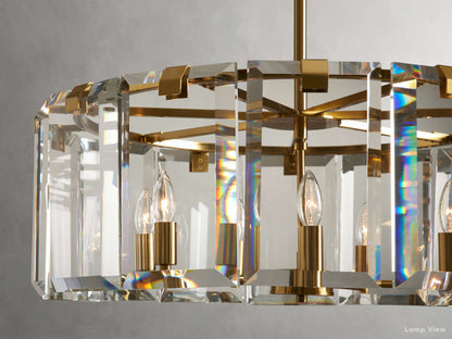 Amaya Thick Crystal Round Chandelier