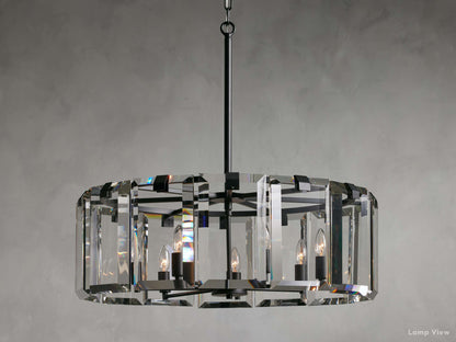 Amaya Thick Crystal Round Chandelier