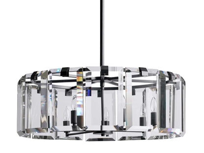 Amaya Thick Crystal Round Chandelier