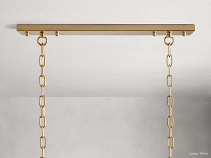 Amaya Thick Crystal Rectangular Chandelier