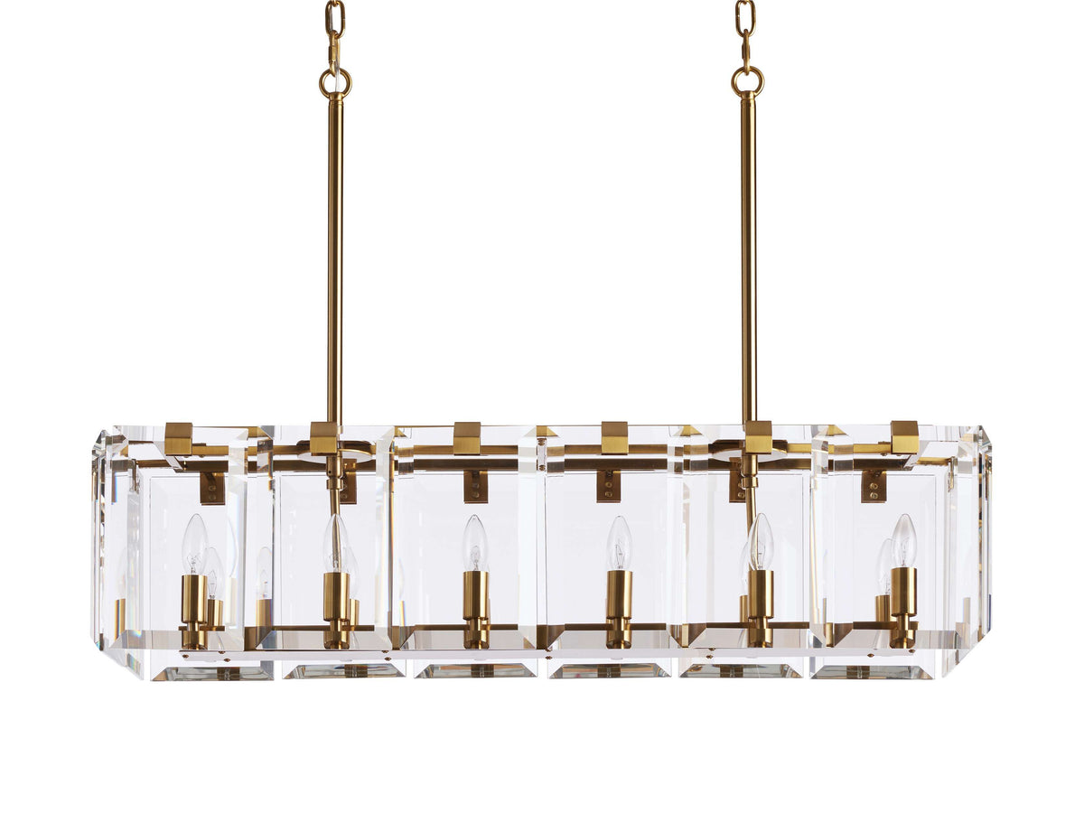 Amaya Thick Crystal Rectangular Chandelier