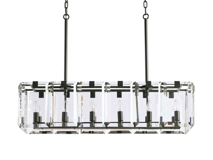 Amaya Thick Crystal Rectangular Chandelier