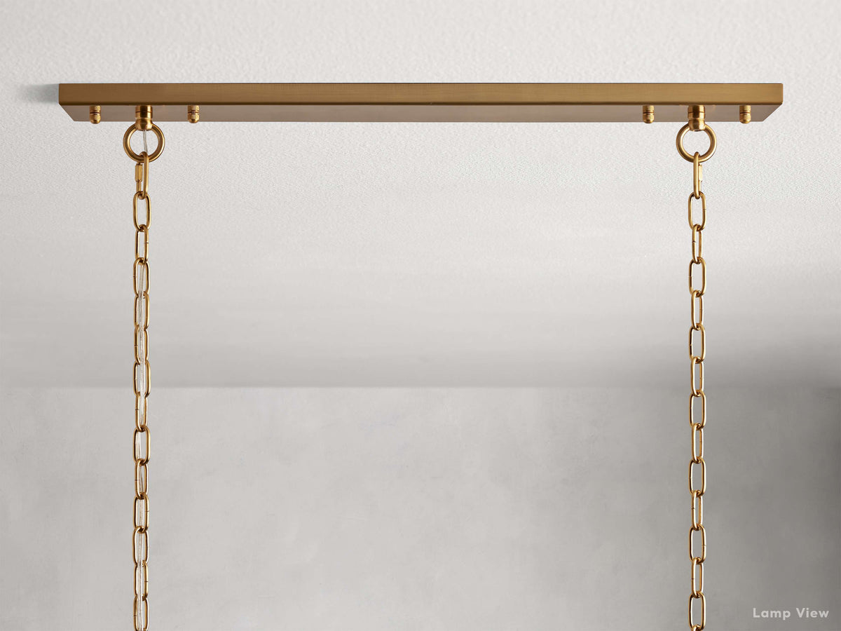 Amaya Thick Crystal Rectangular Chandelier