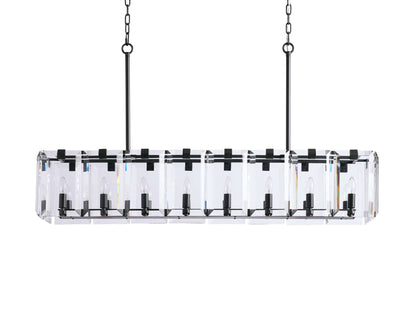 Amaya Thick Crystal Rectangular Chandelier