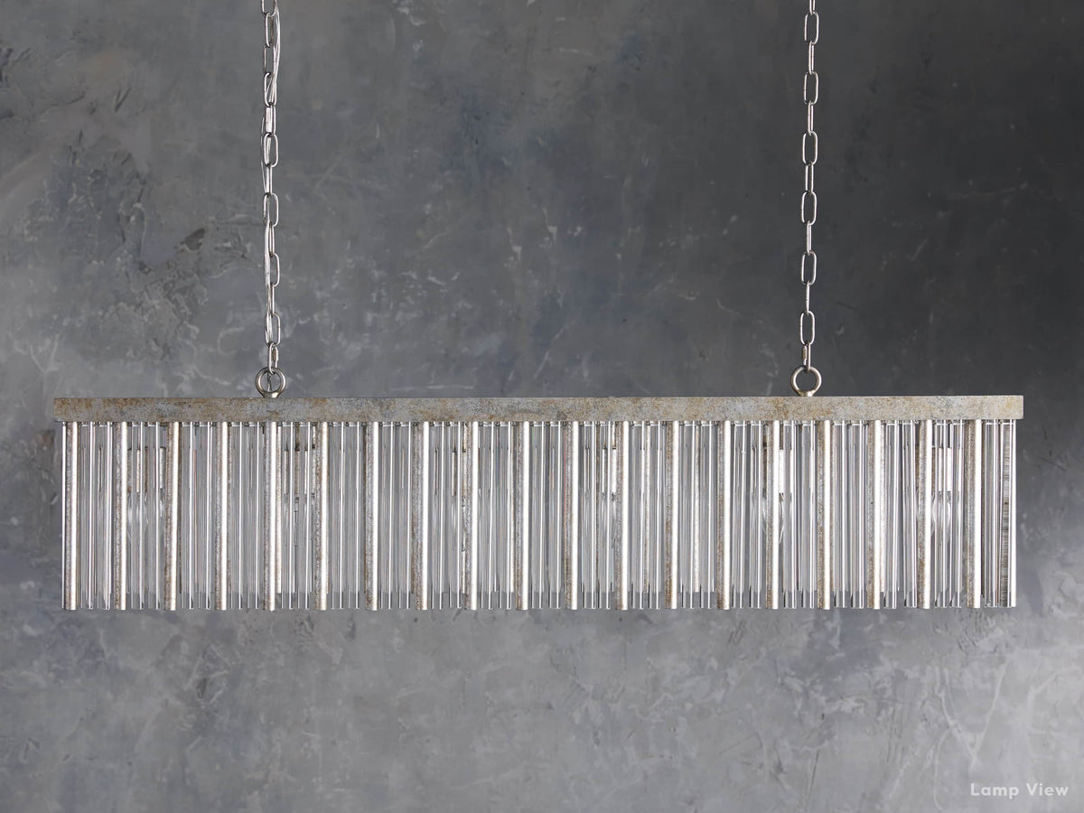 Andalucia Elevated Fringe Rectangular Chandelier