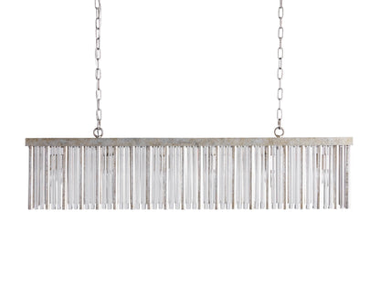 Andalucia Elevated Fringe Rectangular Chandelier