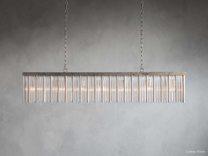 Andalucia Elevated Fringe Rectangular Chandelier