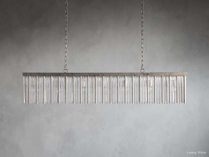 Andalucia Elevated Fringe Rectangular Chandelier