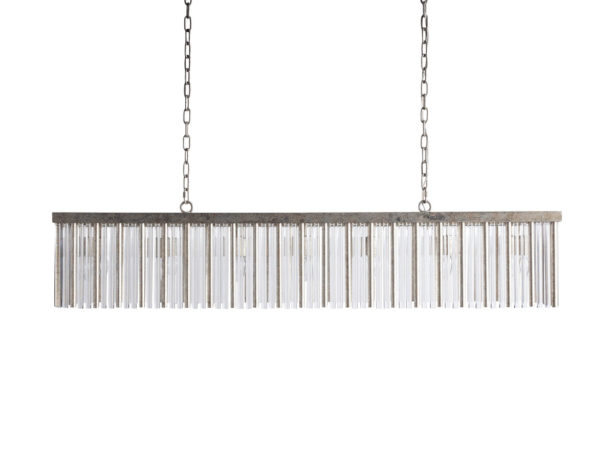 Andalucia Elevated Fringe Rectangular Chandelier