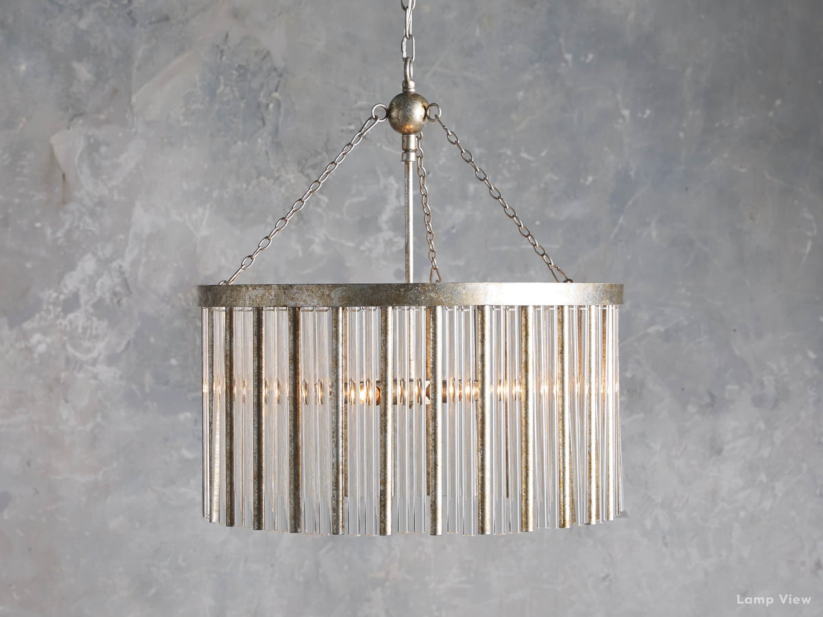 Andalucia Elevated Fringe Round Chandelier