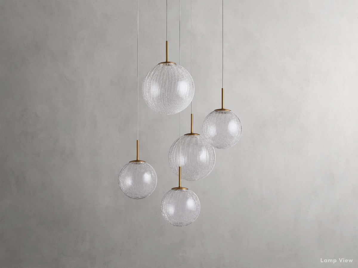 Casen Luster Glass Round Chandelier