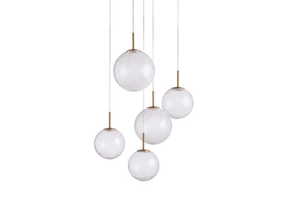 Casen Luster Glass Round Chandelier