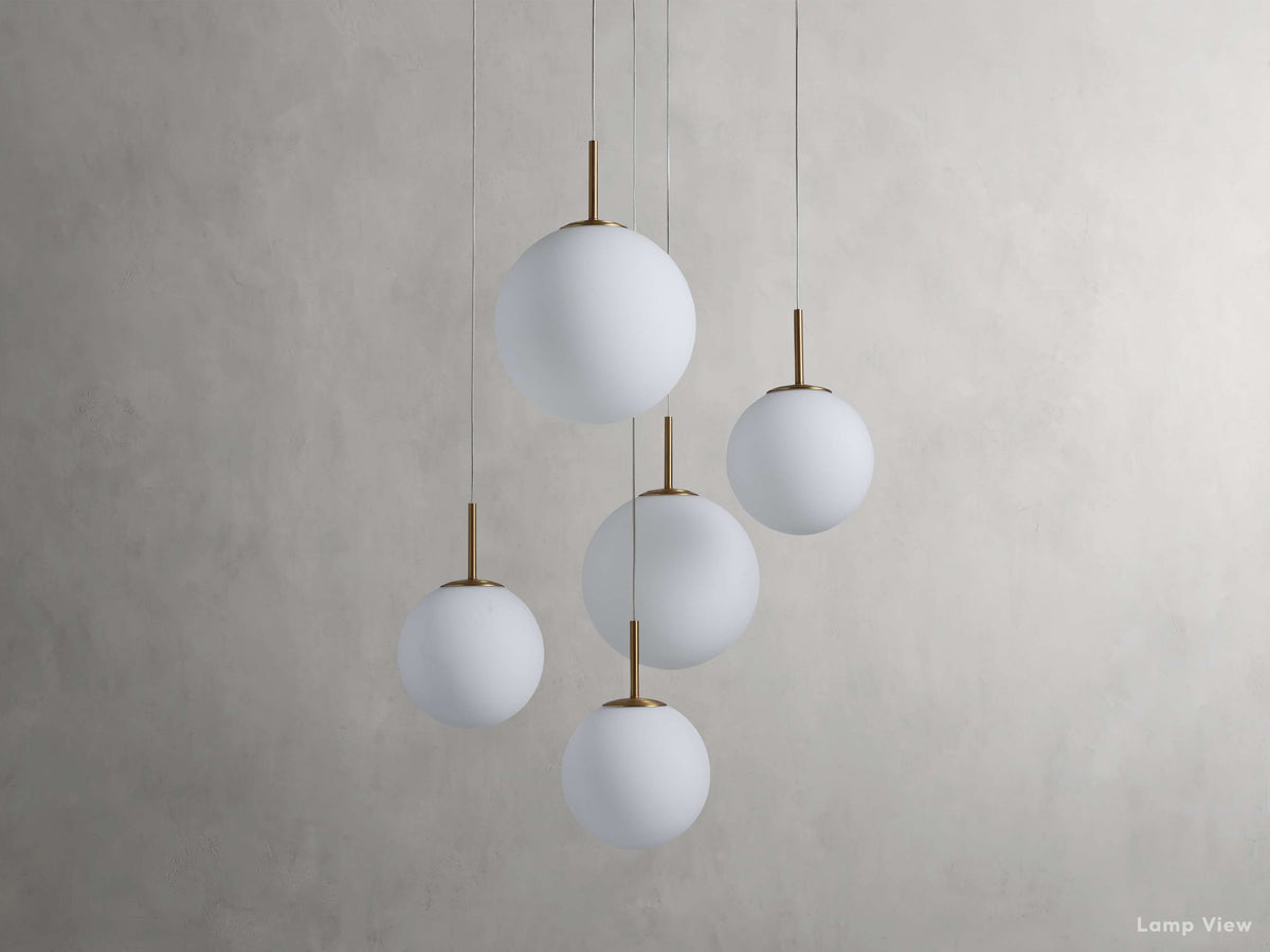 Casen Luster Glass Round Chandelier
