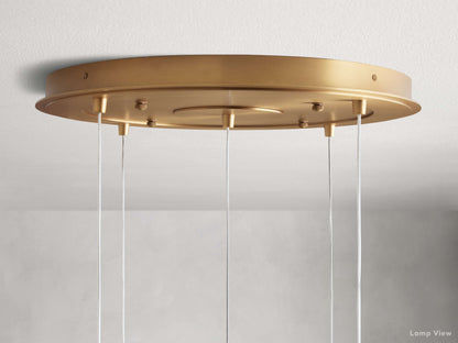 Casen Luster Glass Round Chandelier