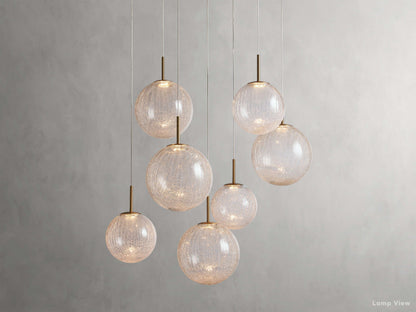 Casen Luster Glass Round Chandelier