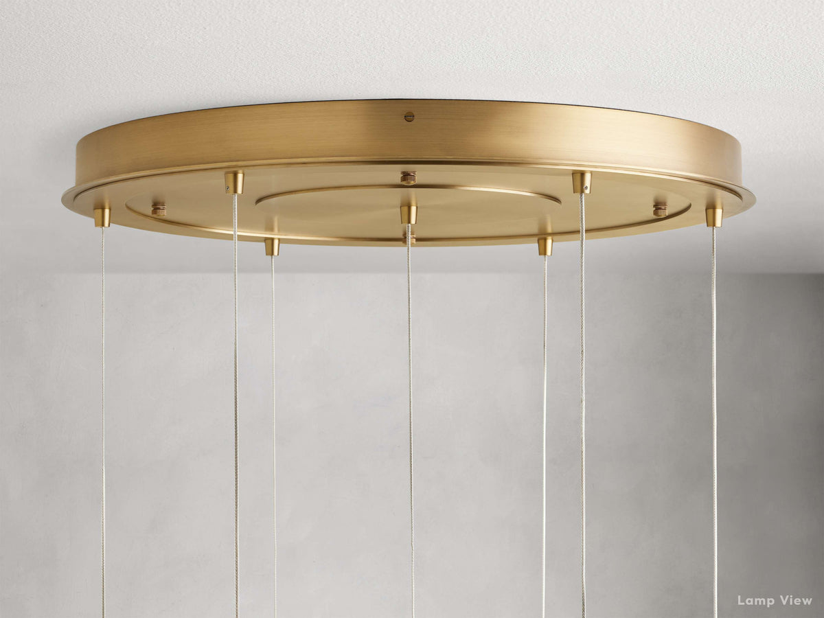 Casen Luster Glass Round Chandelier
