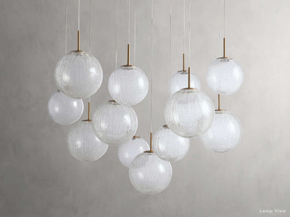 Casen Luster Glass Round Chandelier