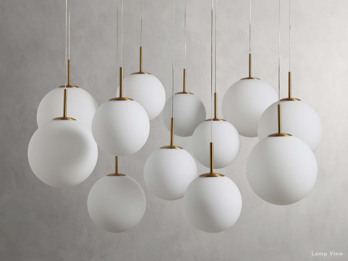 Casen Luster Glass Round Chandelier