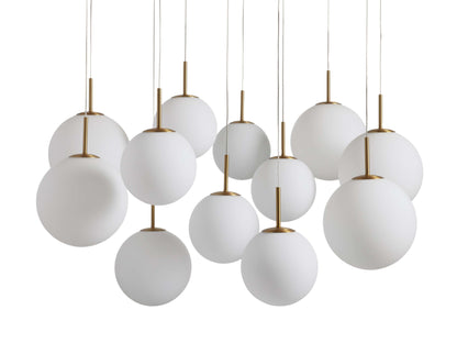 Casen Luster Glass Round Chandelier