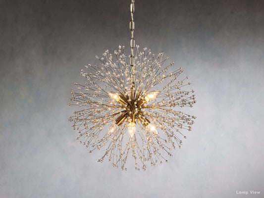Dandelion Tufted Crystal Round Chandelier