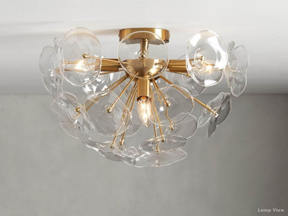 Lily Flower Intricate Flush Mount