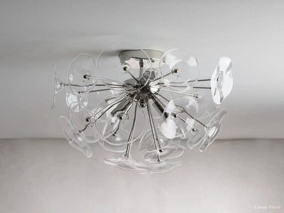 Lily Flower Intricate Flush Mount