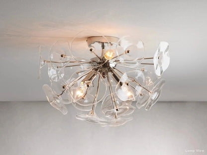 Lily Flower Intricate Flush Mount