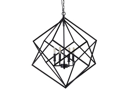 Geode Polygonal Contour Round Chandelier 30"