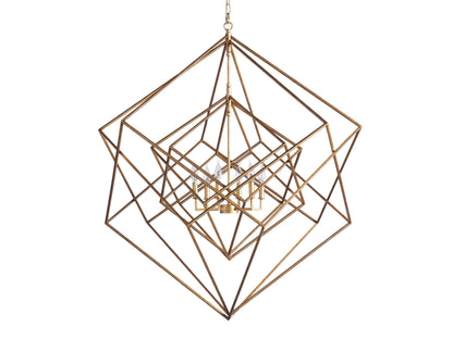 Geode Polygonal Contour Round Chandelier