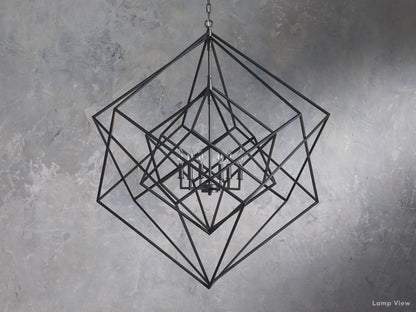 Geode Polygonal Contour Round Chandelier