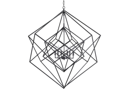Geode Polygonal Contour Round Chandelier