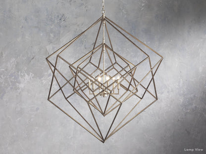 Geode Polygonal Contour Round Chandelier