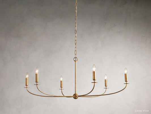 Arnett Bowed Profile Round Chandelier