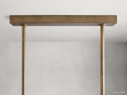 Emmet Antiqued Cross Linear Chandelier