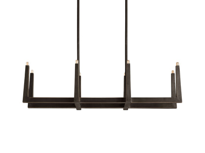 Emmet Antiqued Cross Linear Chandelier