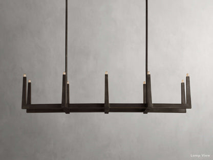 Emmet Antiqued Cross Linear Chandelier