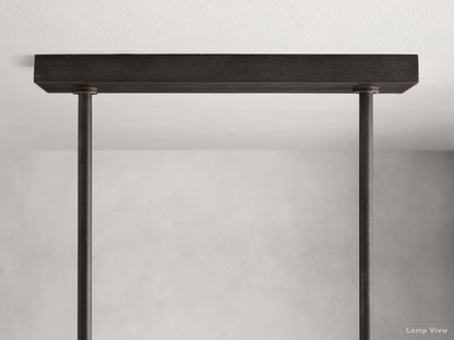 Emmet Antiqued Cross Linear Chandelier