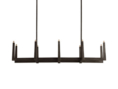 Emmet Antiqued Cross Linear Chandelier