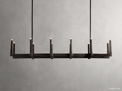 Emmet Antiqued Cross Linear Chandelier