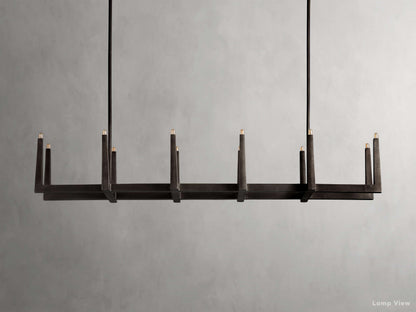 Emmet Antiqued Cross Linear Chandelier