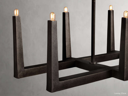 Emmet Antiqued Cross Linear Chandelier