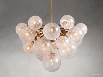 Mandoza Frothy Glass Round Chandelier