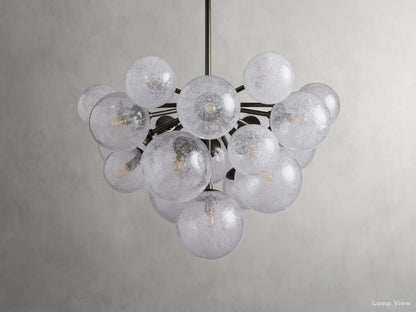 Mandoza Frothy Glass Round Chandelier
