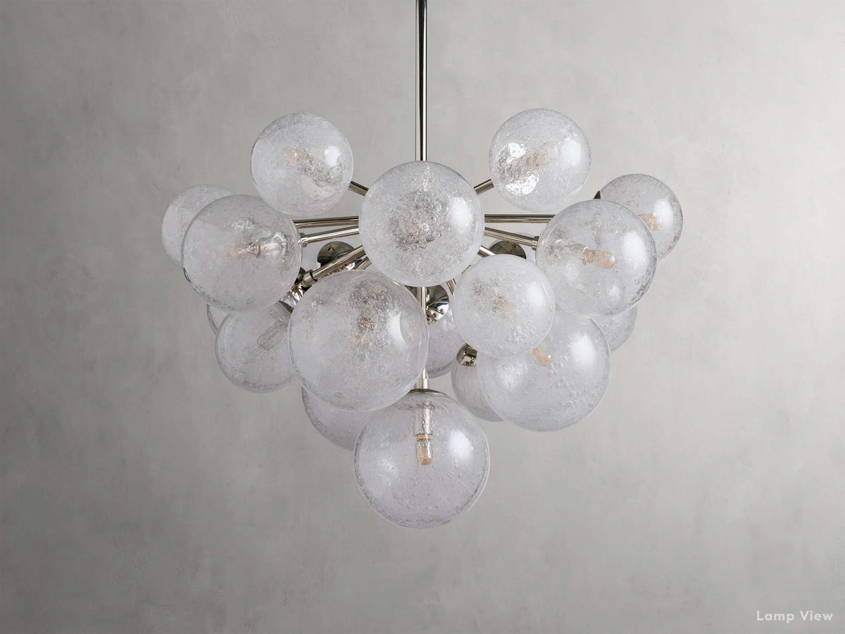 Mandoza Frothy Glass Round Chandelier