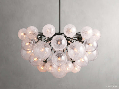 Mandoza Frothy Glass Round Chandelier