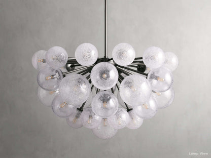 Mandoza Frothy Glass Round Chandelier