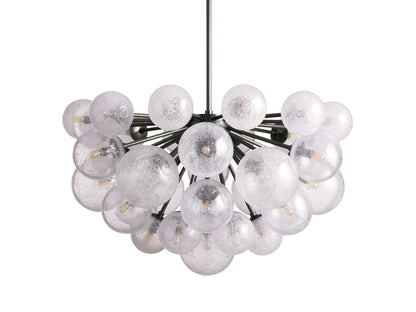 Mandoza Frothy Glass Round Chandelier